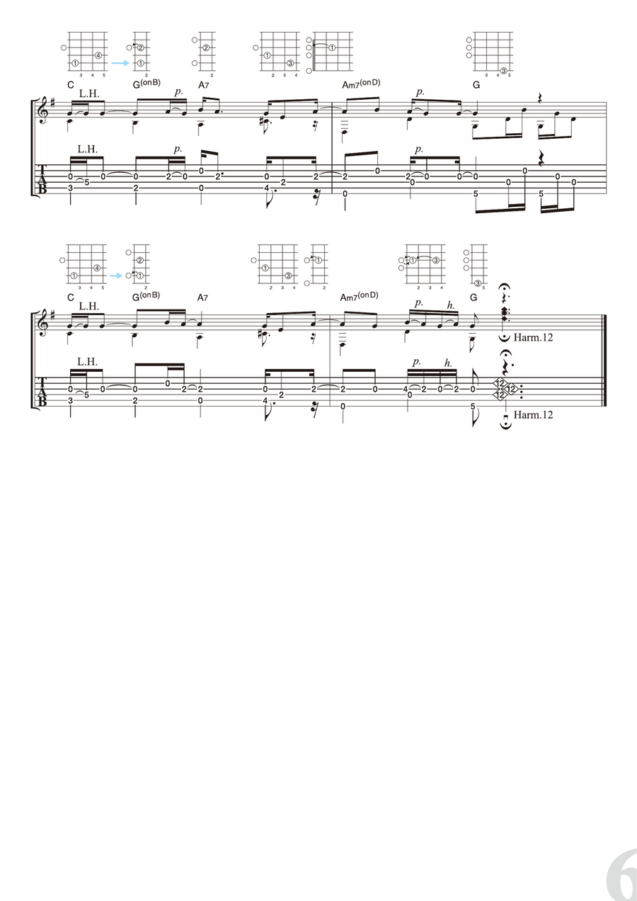 Blackbird Acoustic Guitar scores gallery preview page 6