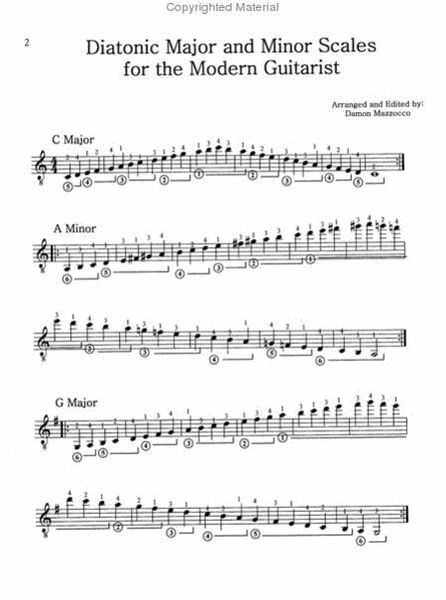 Diatonic Major and Minor Scales For The Modern Guitarist