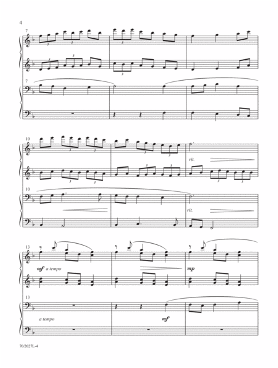 Four-Hand Favorites for Lent and Easter Piano Duet scores gallery preview page 3