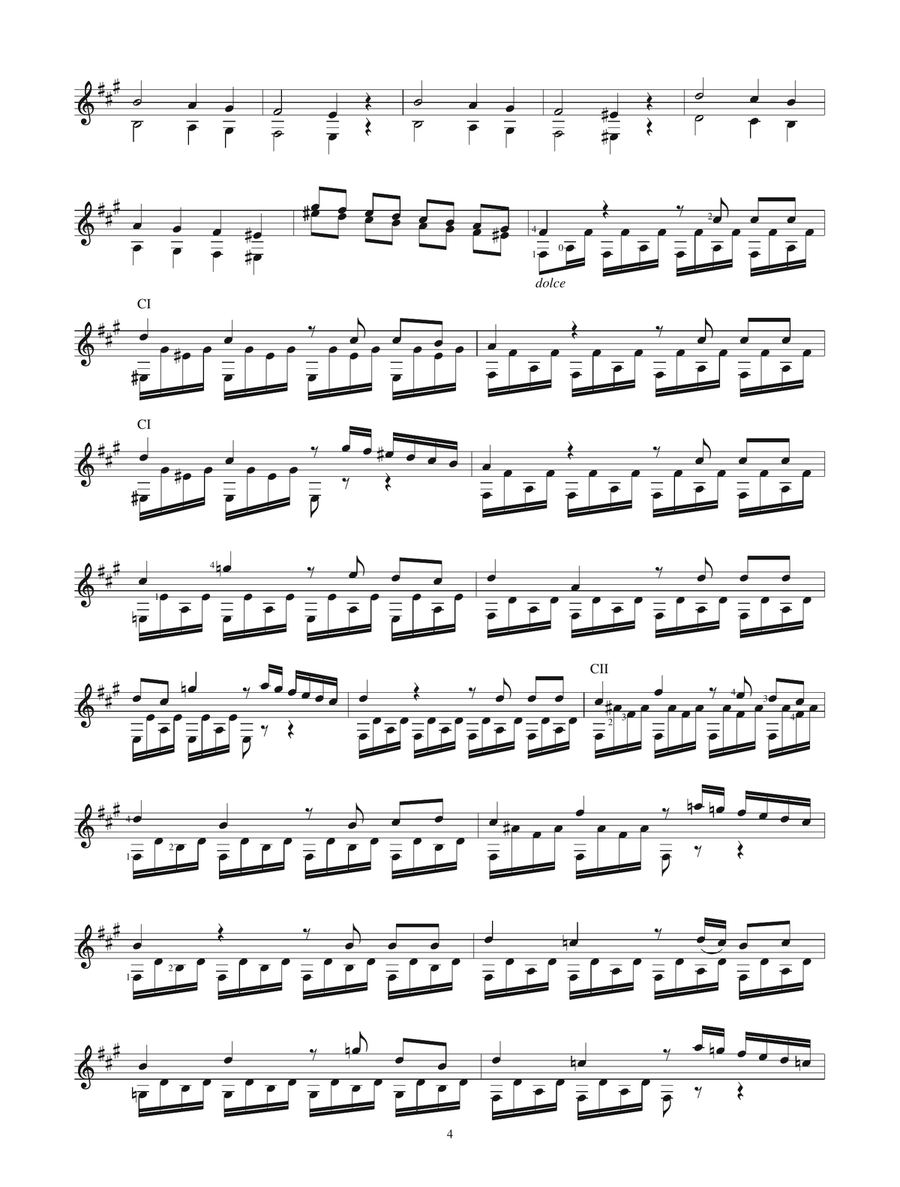 Grand Sonata Acoustic Guitar scores gallery preview page 4