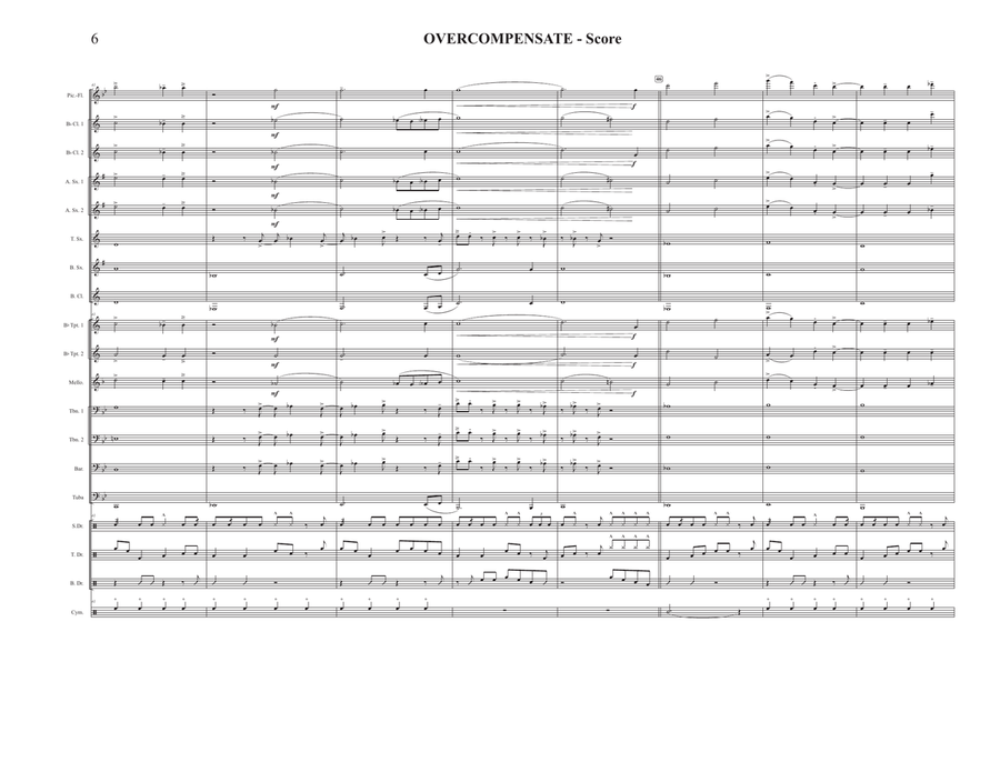 Overcompensate Marching Band scores gallery preview page 6