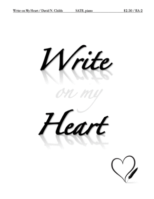 Book cover for Write On My Heart
