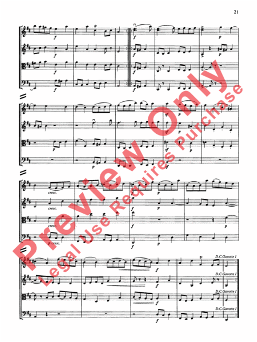 String Quartets for Beginning Ensembles, Volume 3 String Quartet scores gallery preview page 22