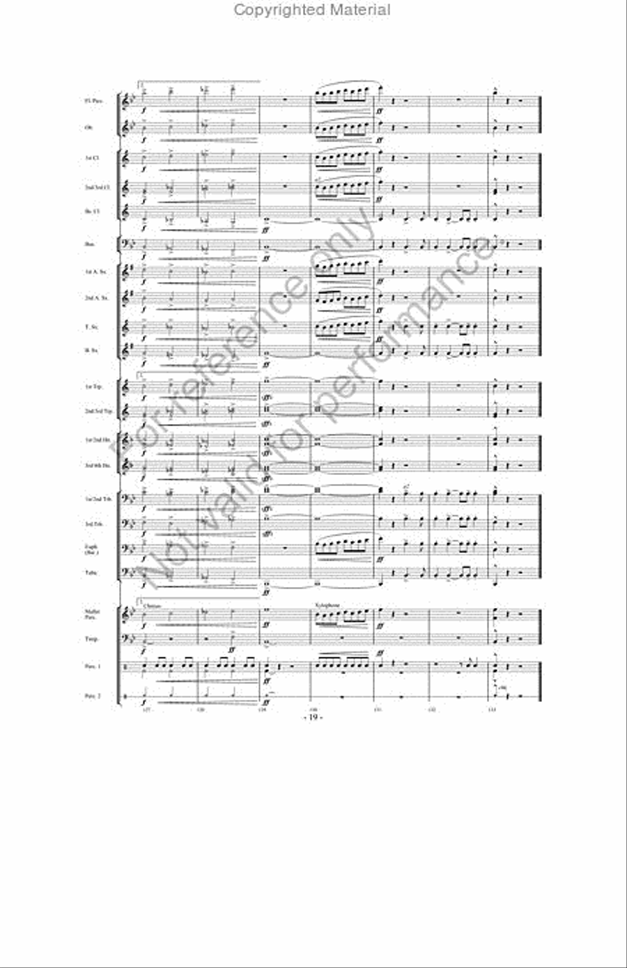 March Jubilee Concert Band scores gallery preview page 18