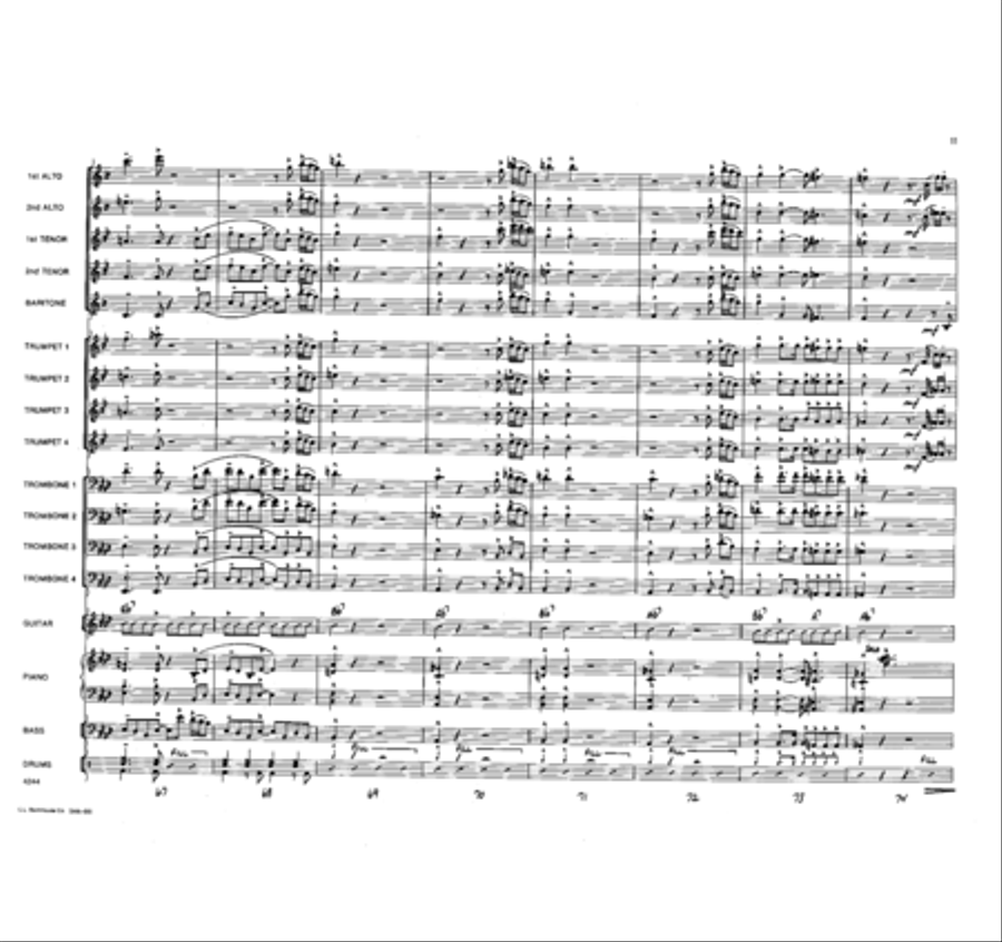 Return of the Cheetah Jazz Ensemble scores gallery preview page 11