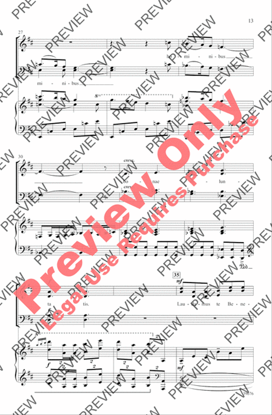 Missa Festiva Missa Festiva 4-Part scores gallery preview page 16