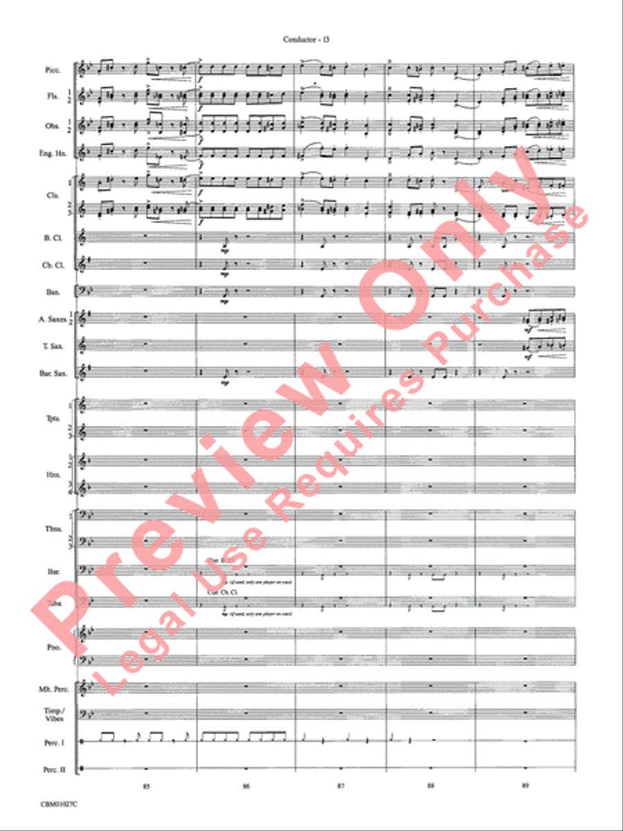 Harry Potter Symphonic Suite Concert Band scores gallery preview page 16