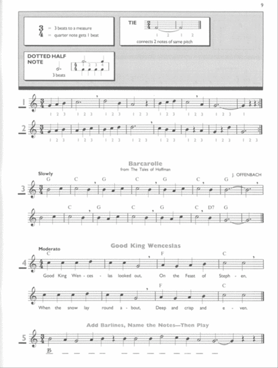 Yamaha Recorder Student Recorder scores gallery preview page 3