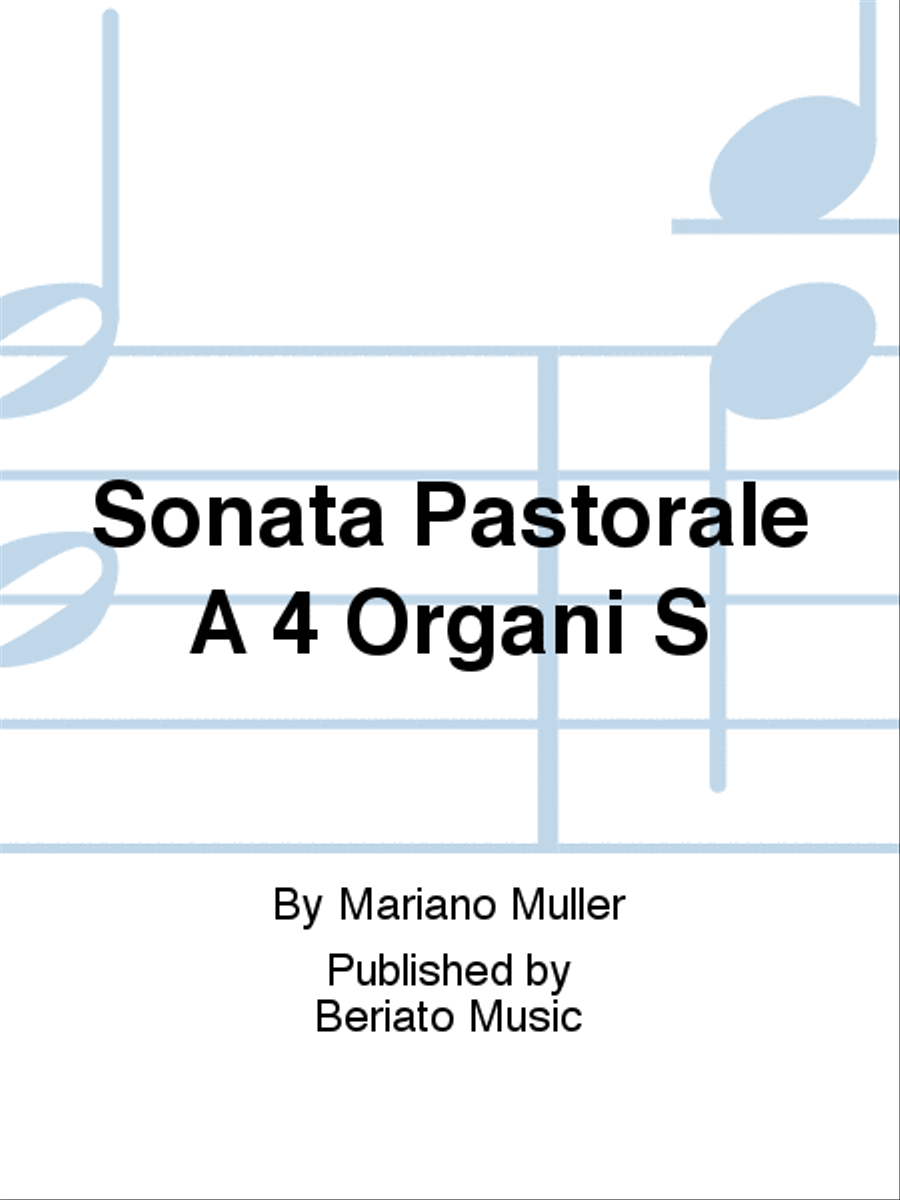 Sonata Pastorale A 4 Organi S Organ scores gallery preview page 1