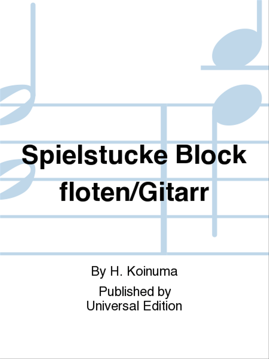 Spielstucke Blockfloten/Gitarr Recorder scores gallery preview page 1