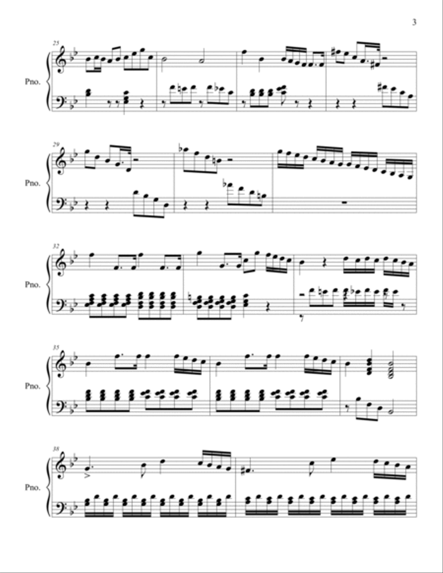 Sonata in g minor Piano Solo scores gallery preview page 3
