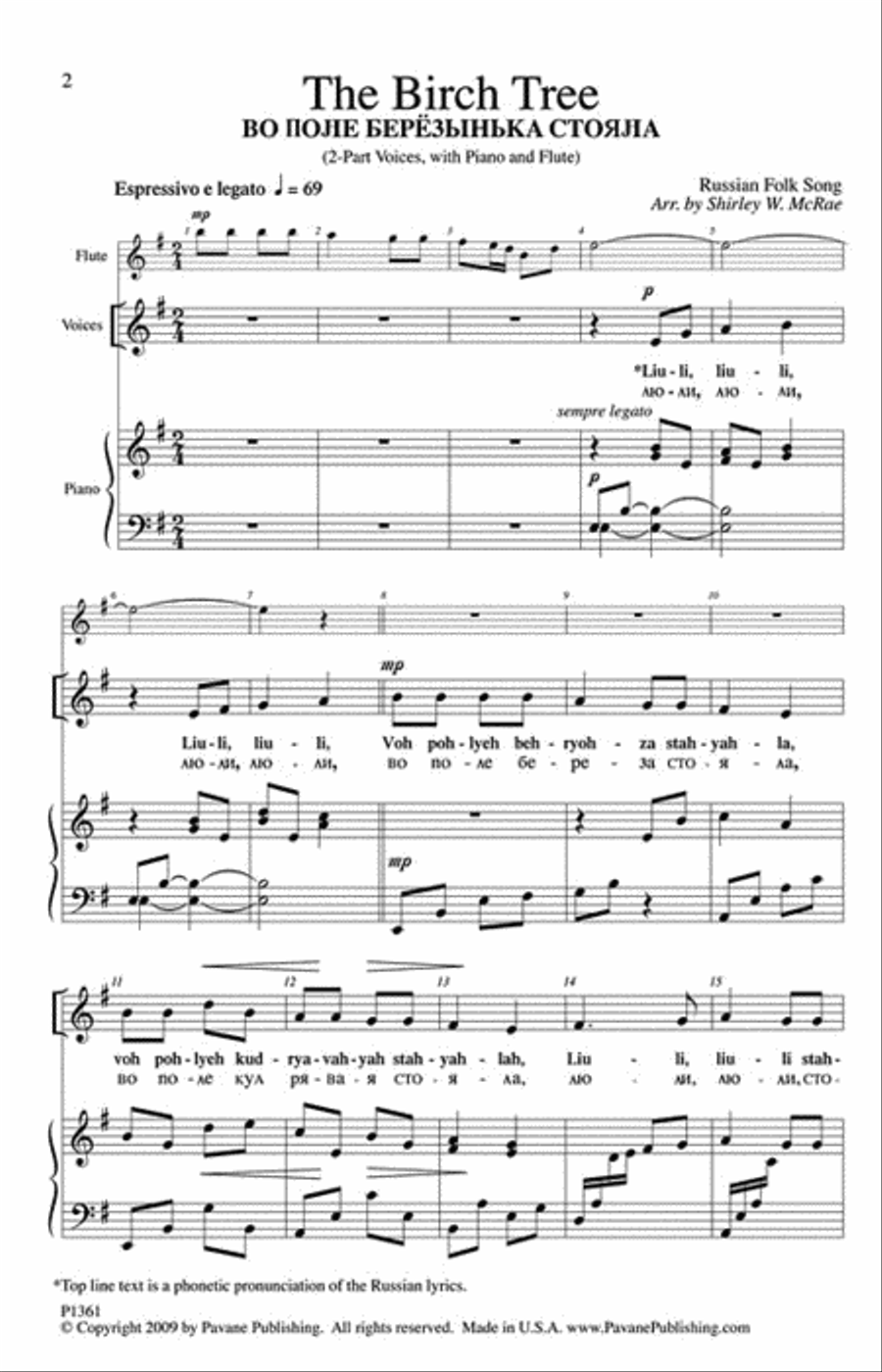 The Birch Tree The Birch Tree 2-Part scores gallery preview page 2