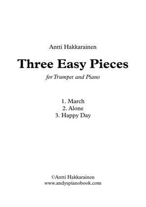Book cover for Three Easy Pieces for Trumpet and Piano