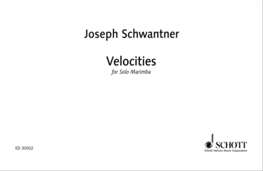 Velocities Marimba scores gallery preview page 1