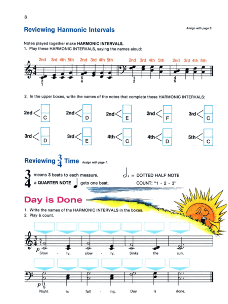 Alfred's Basic Piano Course Theory, Level 1B Piano Method scores gallery preview page 2