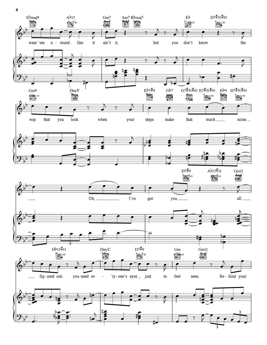 Cooler Than Me Piano, Vocal, Guitar scores gallery preview page 4