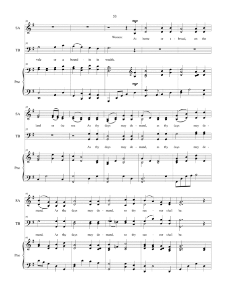How Firm a Foundation - SATB choir with piano accompaniment image number null