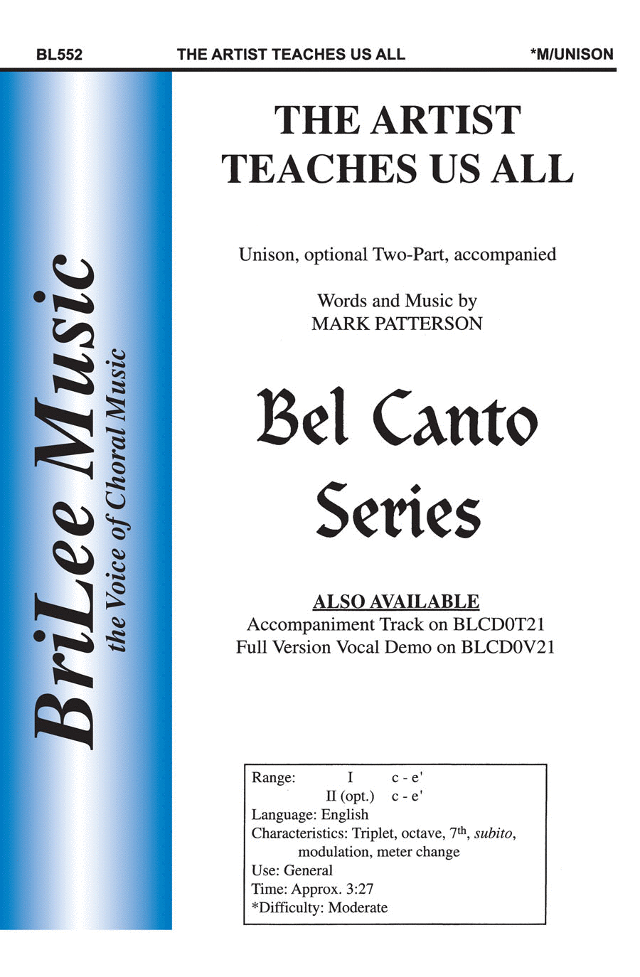 The Artist Teaches Us All Choir scores gallery preview page 1