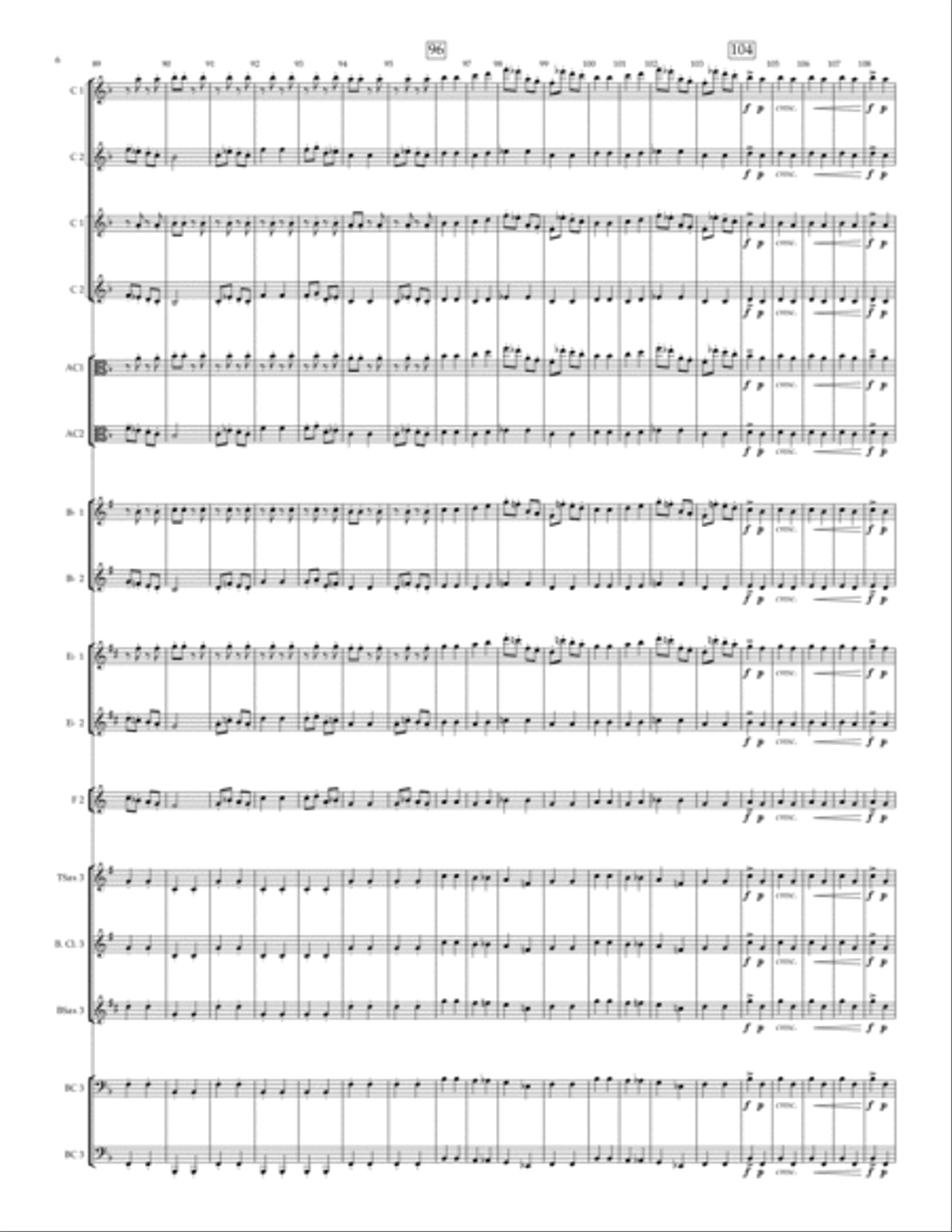 Can Can - for adaptable wind trio (SAB) SAB scores gallery preview page 6