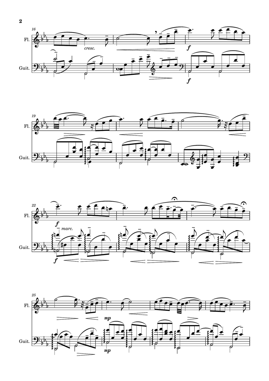 Song from a Secret Garden Flute scores gallery preview page 2