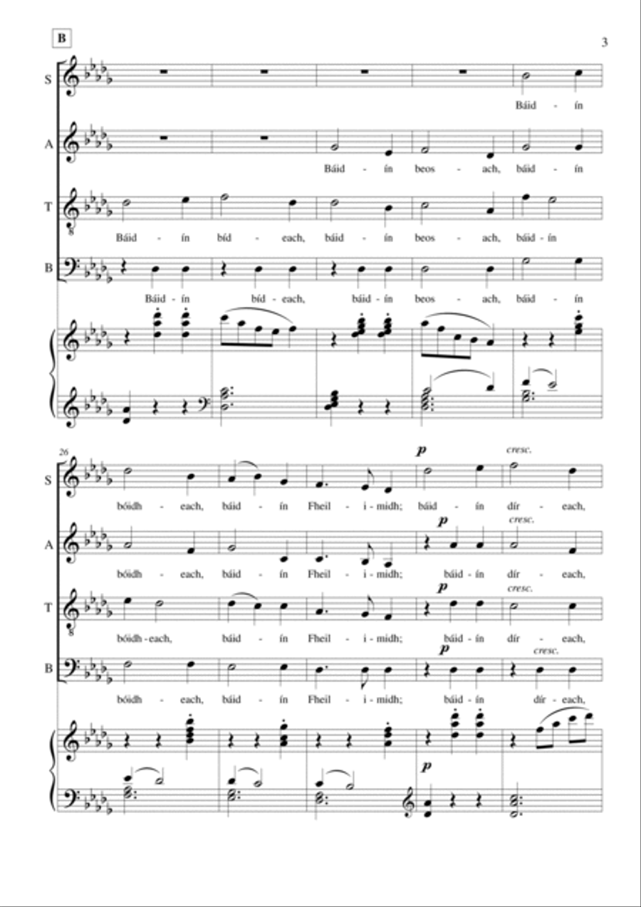 Báidín Fheilimidh Báidín Fheilimidh 4-Part scores gallery preview page 4