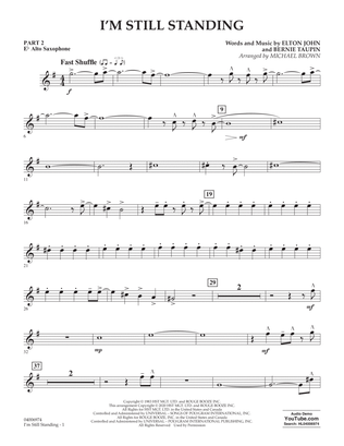 Book cover for I'm Still Standing (arr. Michael Brown) - Pt.2 - Eb Alto Saxophone
