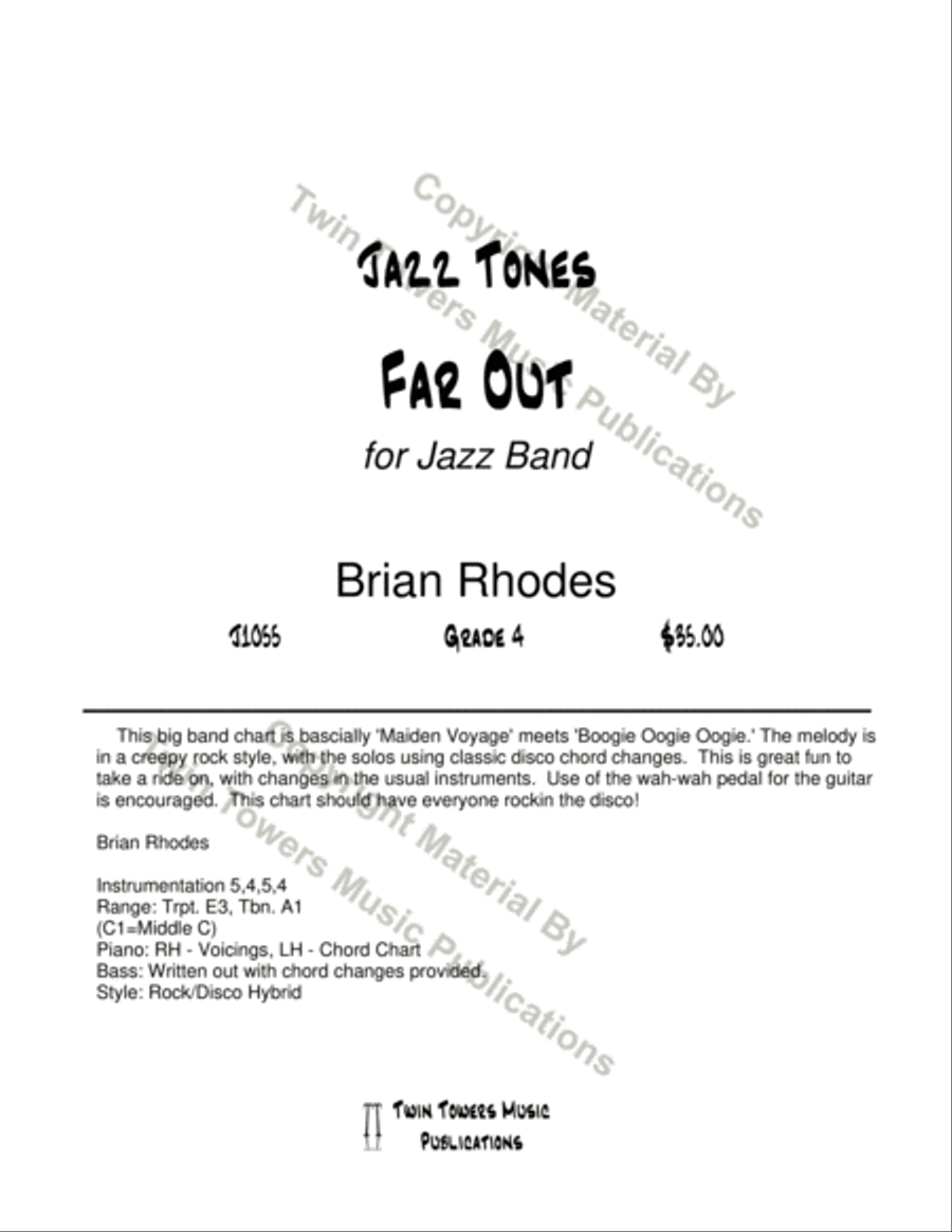 Far Out Far Out Jazz Ensemble scores gallery preview page 2