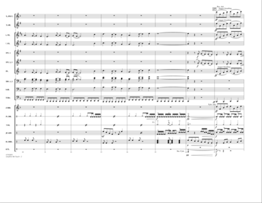 Everytime We Touch - Conductor Score (Full Score) Marching Band scores gallery preview page 2
