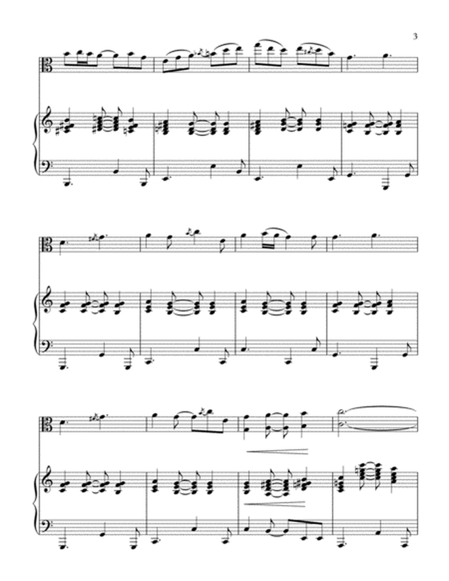 Piano Background for "O Holy Night"-Viola and Piano image number null