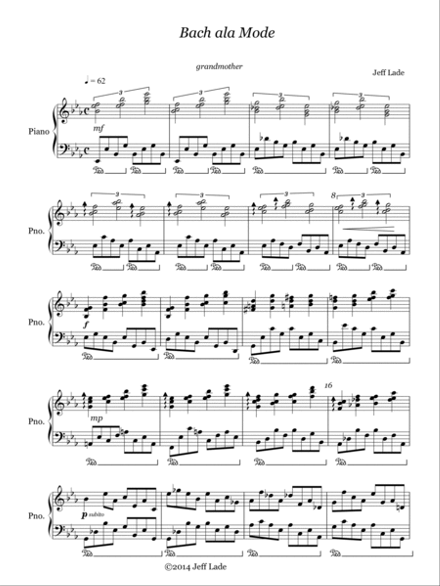 Bach Ala Mode Bach Ala Mode Piano Solo scores gallery preview page 2