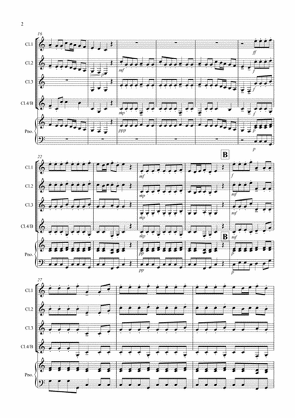 Autumn "four seasons" for Clarinet Quartet image number null