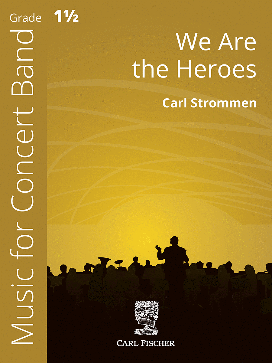 We Are the Heroes Concert Band scores gallery preview page 1