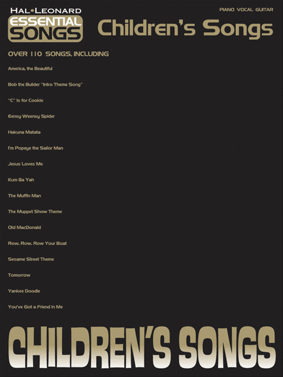 Children's Songs Children's Songs Piano, Vocal, Guitar scores gallery preview page 1