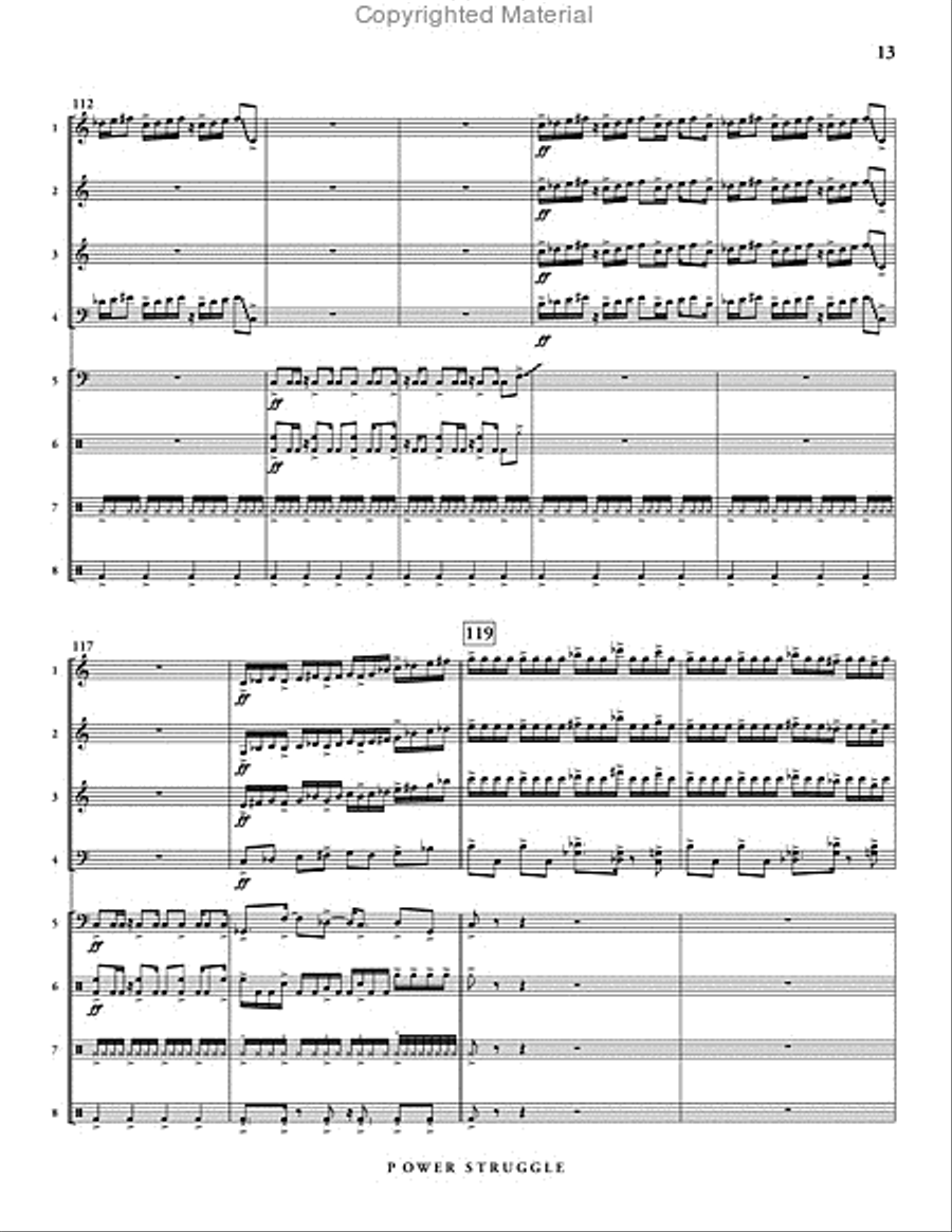Power Struggle Power Struggle Percussion Ensemble scores gallery preview page 14