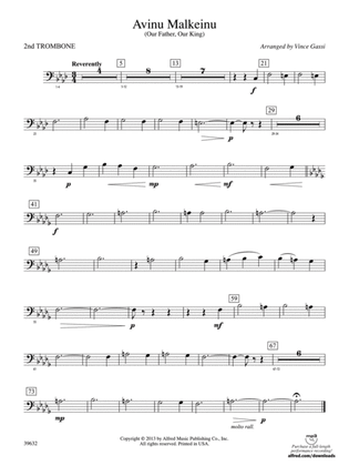 Avinu Malkeinu: 2nd Trombone