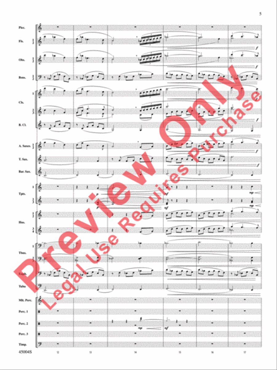 Red Rock Mountain Concert Band scores gallery preview page 6