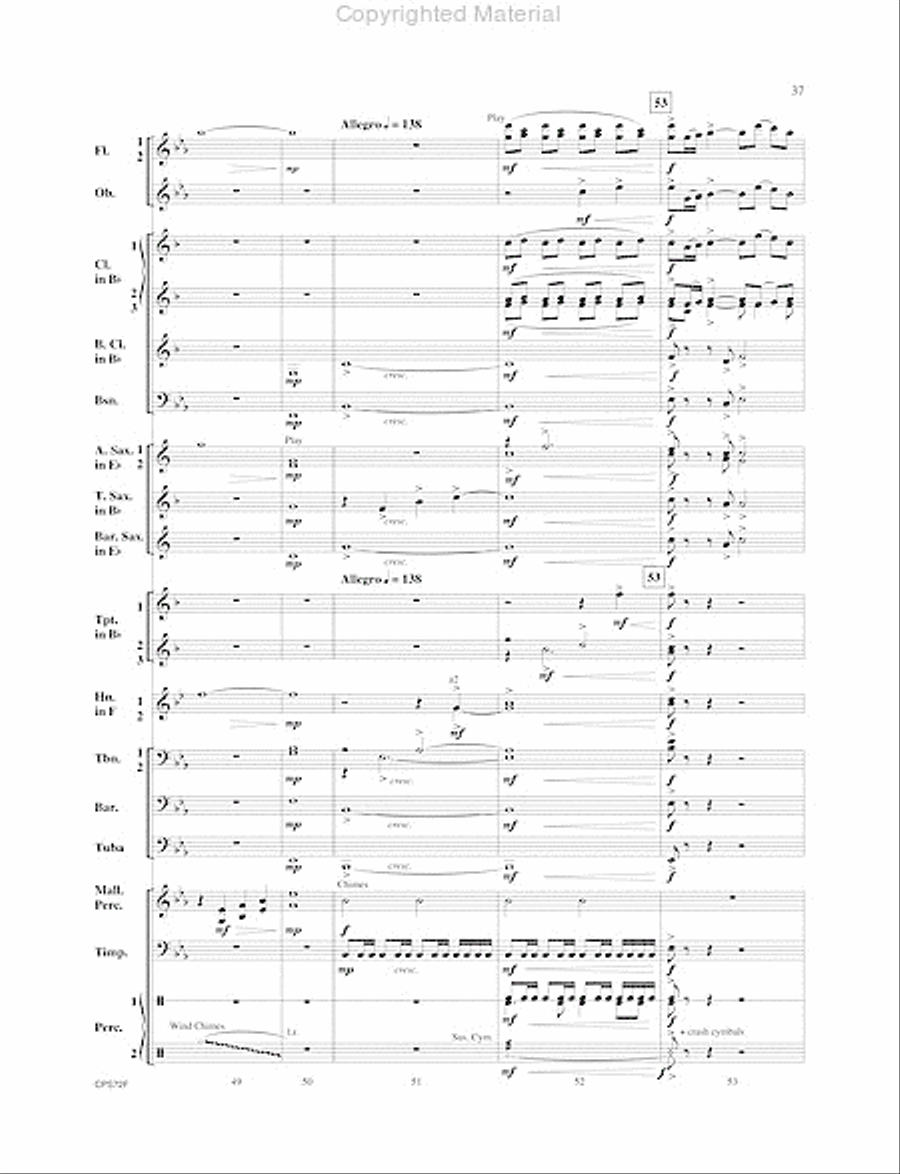 Trilogy Trilogy Concert Band scores gallery preview page 38