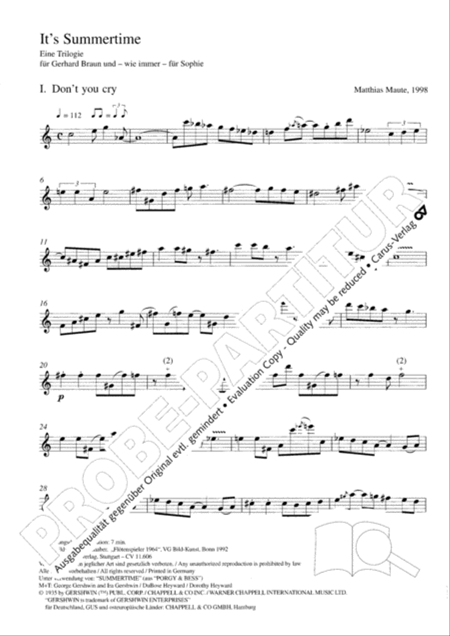 It's summertime Recorder scores gallery preview page 3