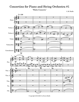 Concertino for Piano and String Orchestra #1