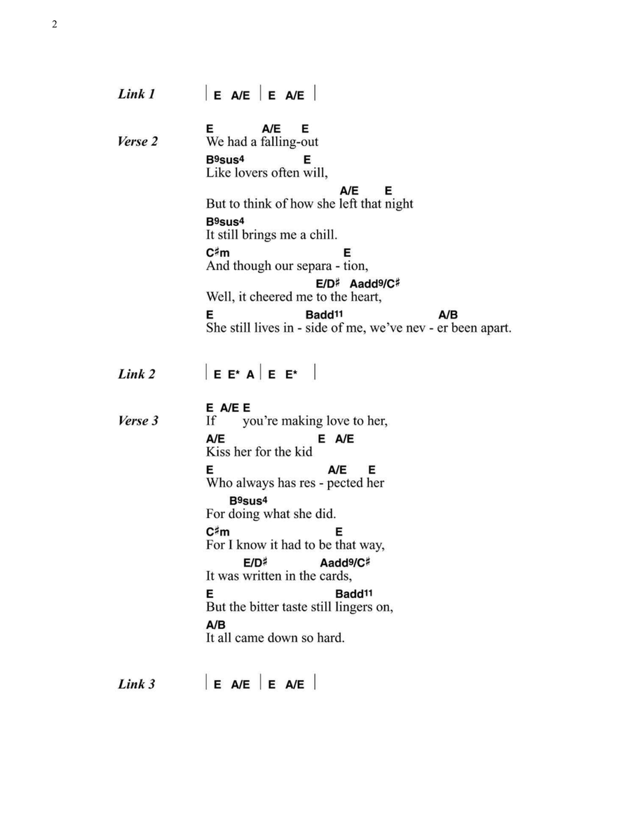 If You See Her, Say Hello Easy Guitar scores gallery preview page 2