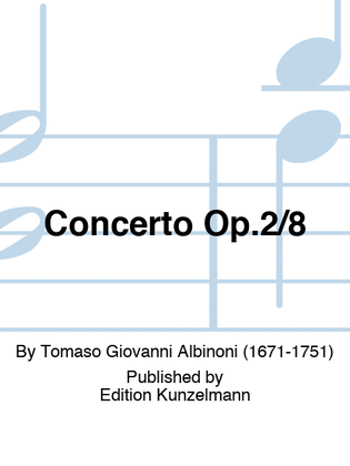 Book cover for Concerto Op. 2/8