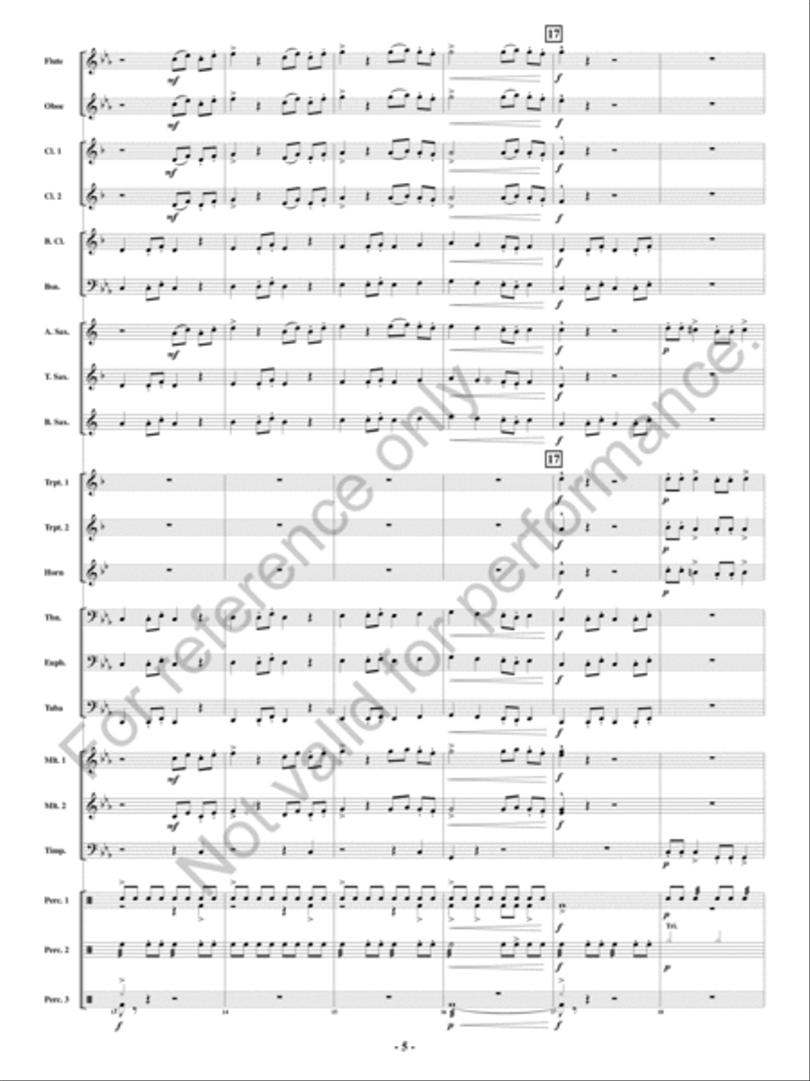 Cerberus Concert Band scores gallery preview page 6