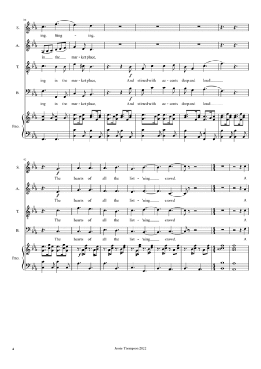 The Singers The Singers 4-Part scores gallery preview page 4