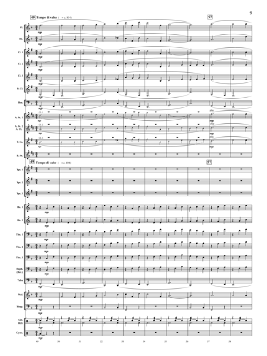 Let There Be Peace On Earth Concert Band scores gallery preview page 8