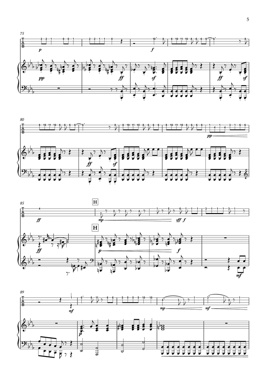 Bohemian Rhapsody Piano scores gallery preview page 6