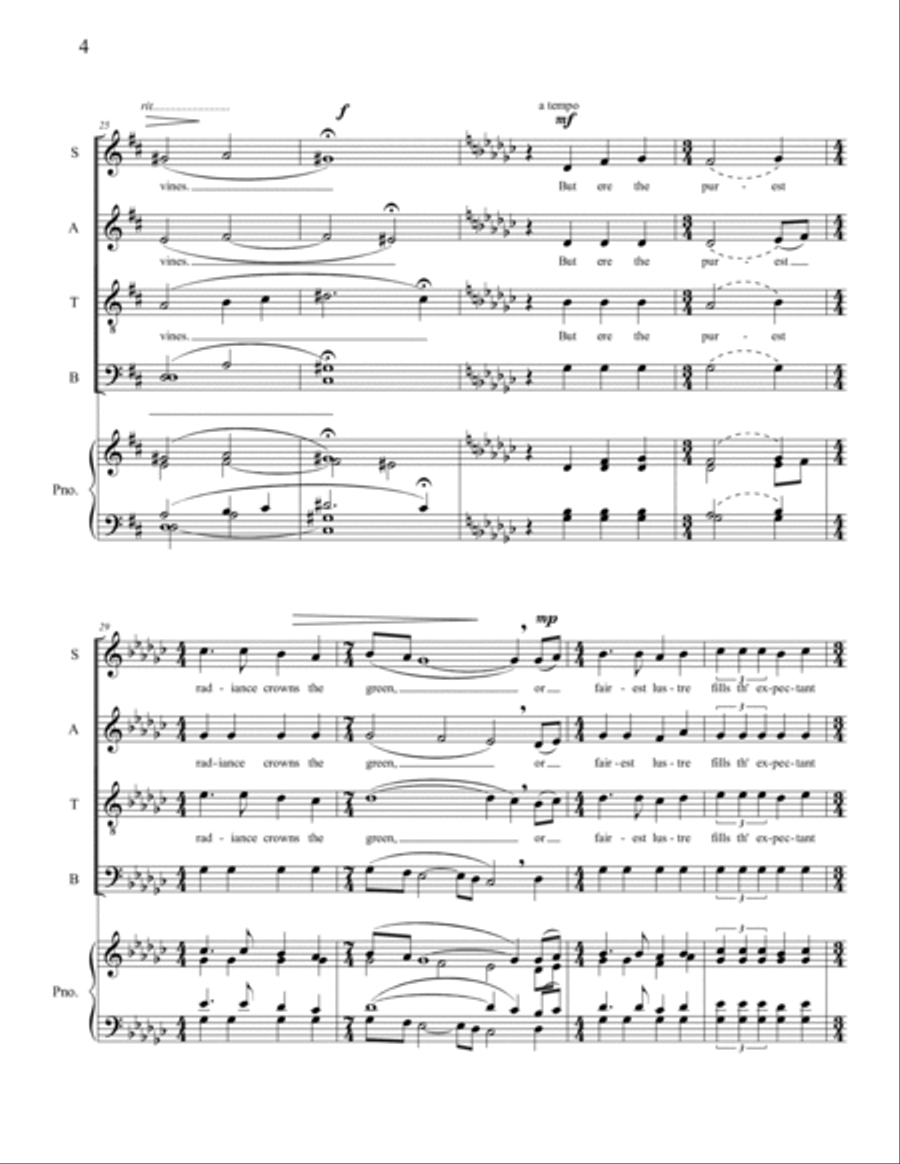 Sunset 4-Part scores gallery preview page 3