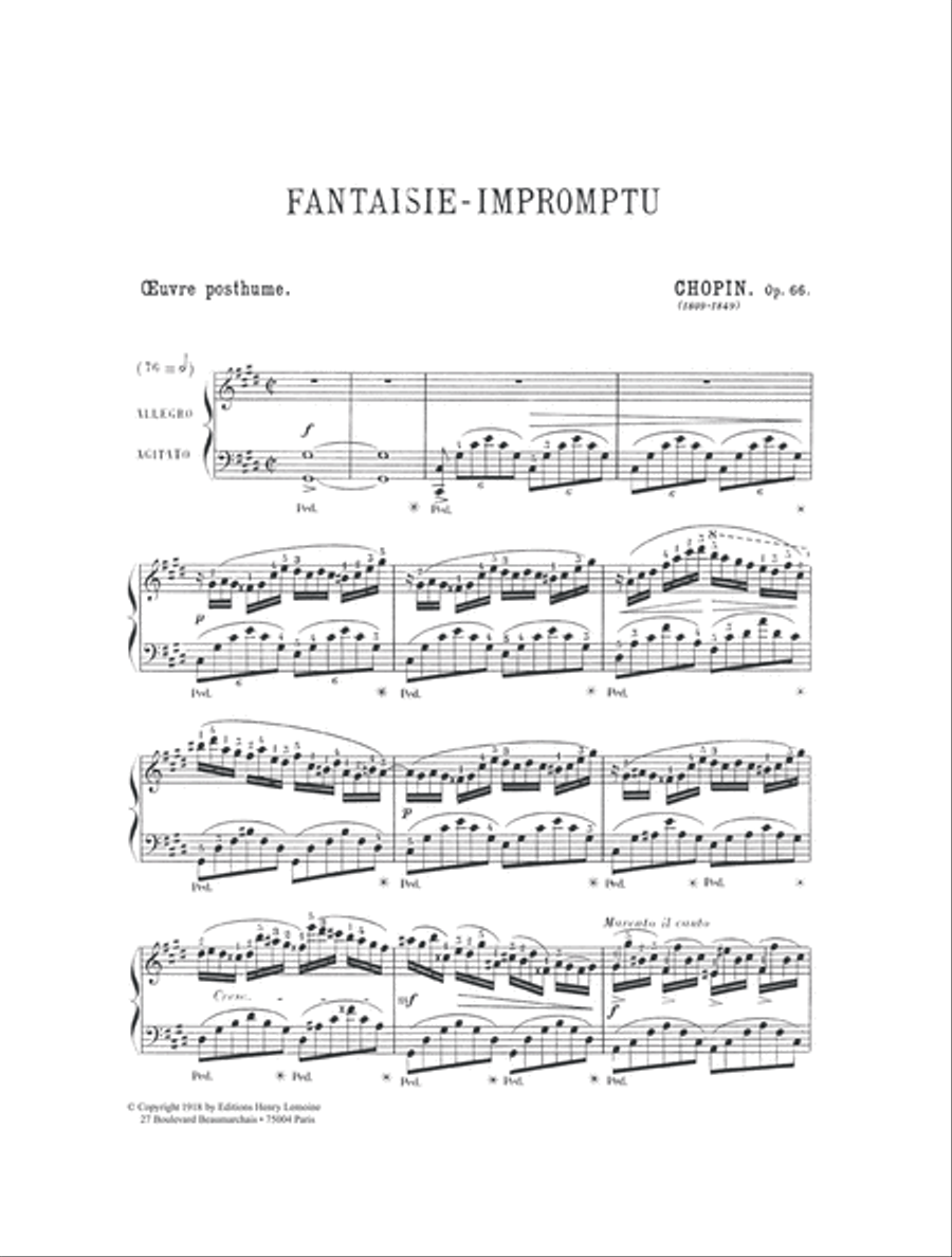 Fantaisie impromptu Op. 66 Piano Solo scores gallery preview page 2