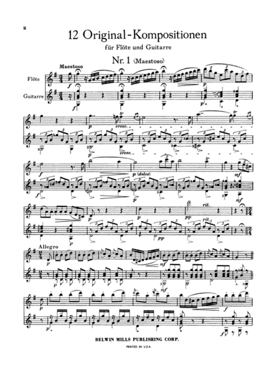 12 Original Compositions, Op. 34