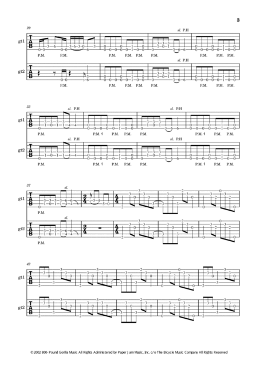 Fixation On The Darkness Fixation On The Darkness Guitar Tablature scores gallery preview page 3