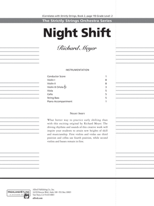 Book cover for Night Shift: Score